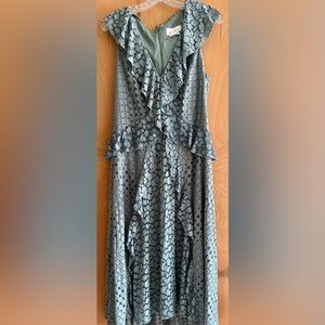 Anthropologie Green Midi Dress